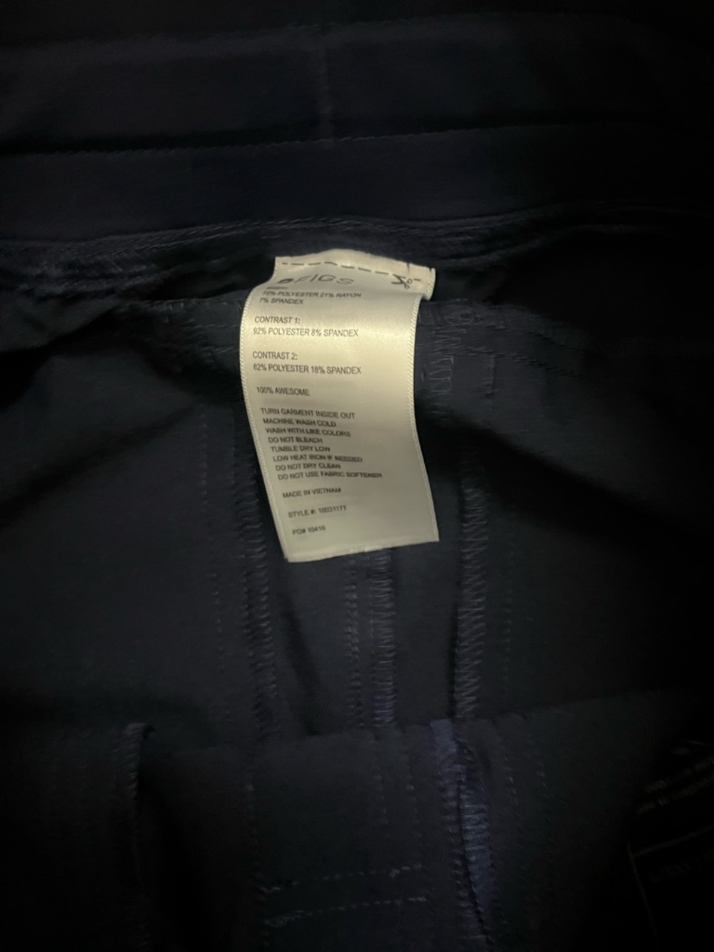 figs Isabella high rise wide leg scrub pants - Picture 3 of 6